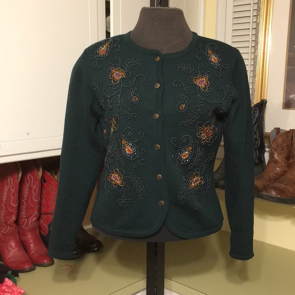 Beautifully Beaded Vintage (1991) Cardigan